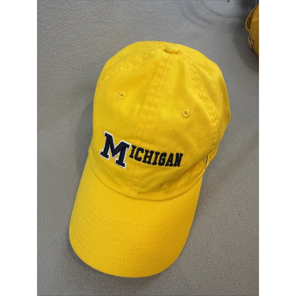 Michigan Hat, Nike Jordan, Yellow, Adjustable Strap, Baseball Cap
